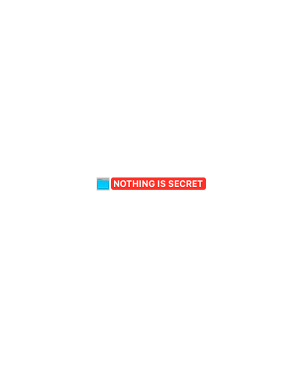 Nothing is secret (Or nobody is perfect)